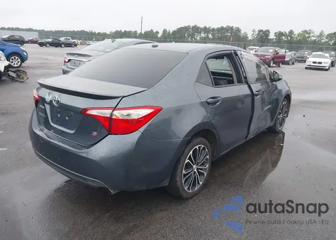 2015 Toyota Corolla S Plus из США, поврежденный, VIN 5YFBURHE9FP276838
